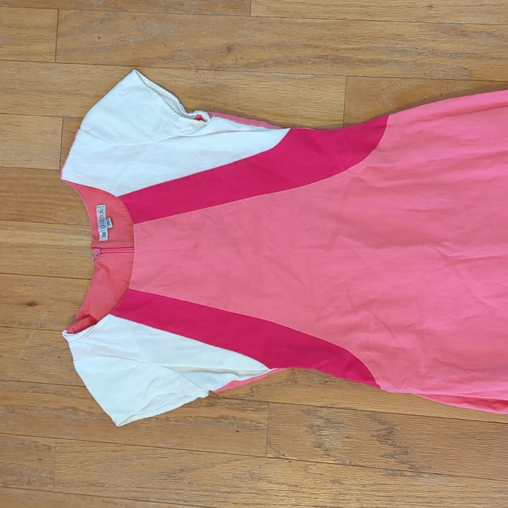Pink Short Sleeved Dress XS